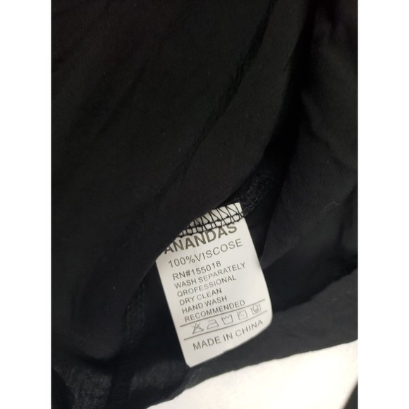 Anandas Collection - Open Front Boho Peasant Embroidered Tassel Neck Top - Sz. L - Picture 10 of 11